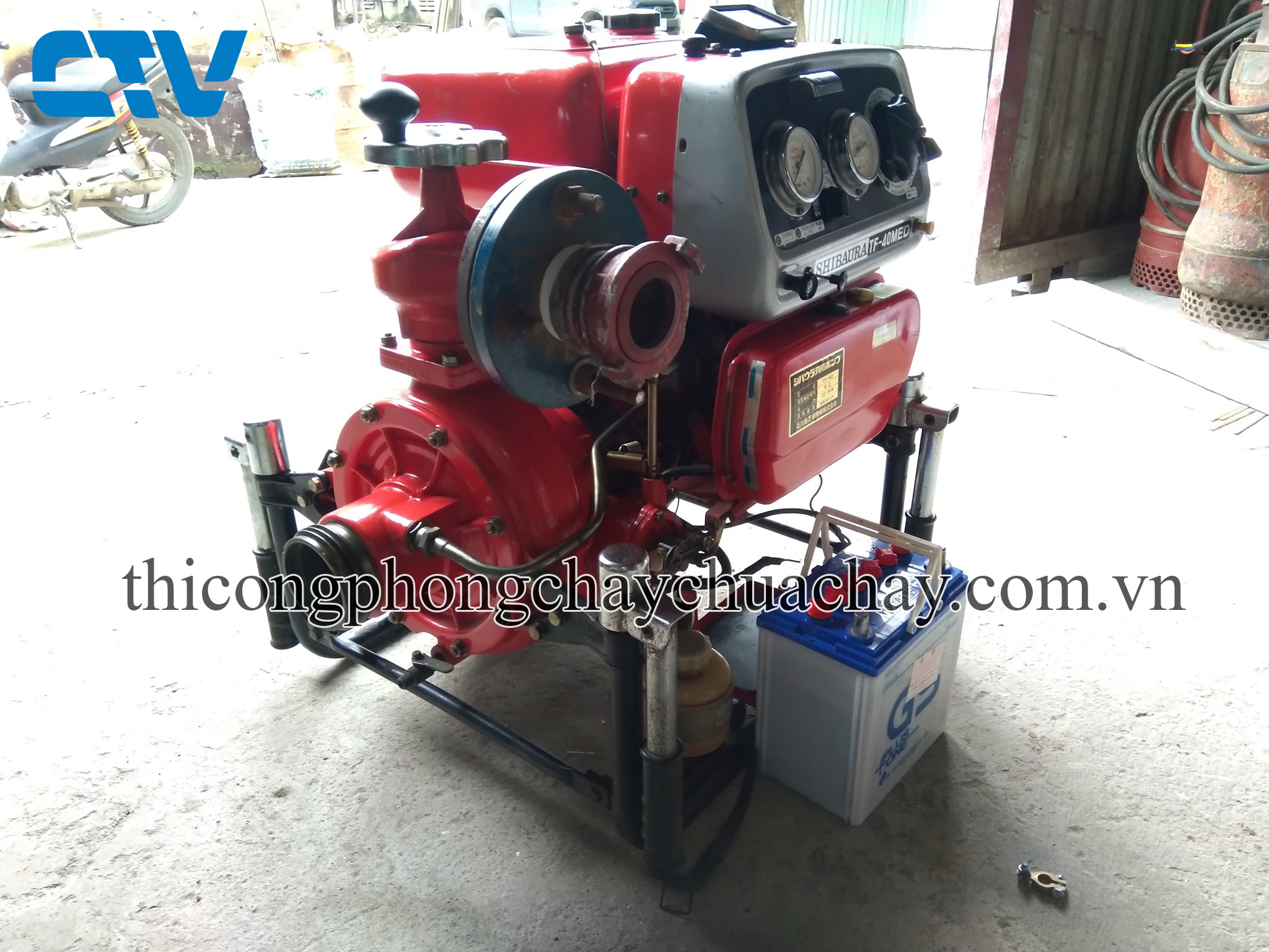 Cường Thịnh Vương - Hướng dẫn cách sử dụng máy cứu hỏa Shibaura TF - 40 Med