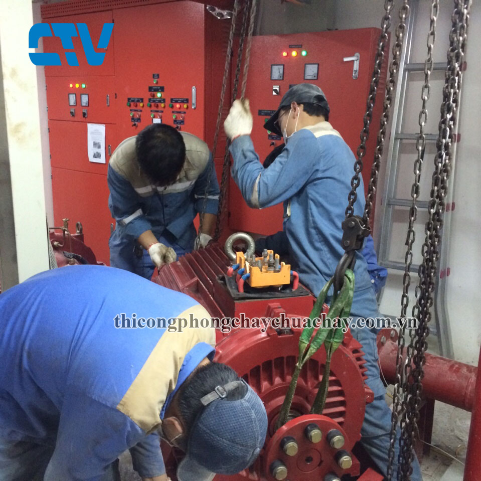 Kiểm tra, sửa chữa máy bơm phòng cháy chữa cháy